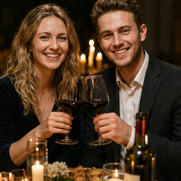 Candlelight AI couple photo style preview