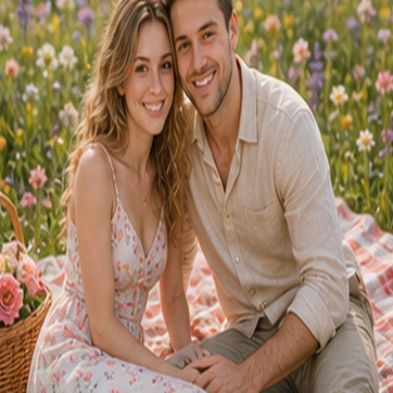 Picnic AI couple photo style preview