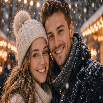 Snow AI couple photo style preview